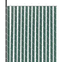 Vevor Lamelles pare-vue 1435 mm, lamelles verticales à simple paroi, lamelles en treillis métallique HDPE haute densité, parfaites pour le jardin, la ferme, le terrain de sport (vert)