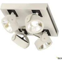 SLV KALU LED 4 Applique et plafonnier, square, blanc/noir, 3000K, 60