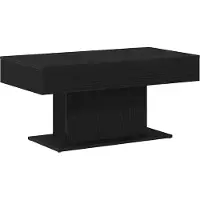 vidaXL Table basse en chêne noir 96X50X45 cm en bois Lumarko