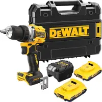 DeWalt DCD 800 D2T Perceuse-visseuse sans fil 18 V 90 Nm Brushless + 2x batterie 2,0 Ah + chargeur + TSTAK