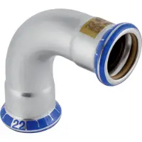 Geberit Gas-Bogen Mapress 90Grad, Edelstahl, d= 18mm