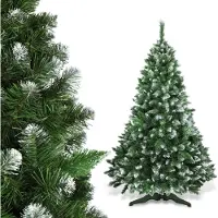 Kadax Arbre de Noël "Murles", Arbre de Noël avec pointes de neige et support, 180 cm