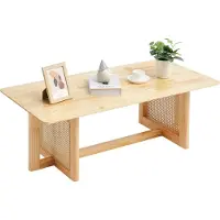 Vevor Table Basse Rectangulaire en Rotin