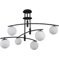 ITALUX Senai Lustre LED moderne noir PND-31322-6A-SB