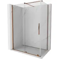 Mexen Velar Paroi de douche 130x75 cm, Rose gold