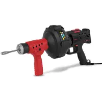 Eberth Nettoyeur de tuyaux Machine de nettoyage de tuyaux Électrique 85W Spirale de 7,6m, marche avant et arrière, 560 t/min, diamètre de la spirale 11mm