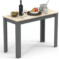 VCM Table à manger en bois | H. 76 x W. 110 x D. 50 cm | Table de cuisine table à manger Esal