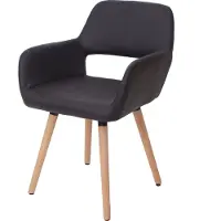 Mendler Chaise de salle à manger MENDLER HWC-A50 II, fauteuil similicuir, marron