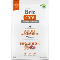 Brit Care Adult Medium Breed Lamb Rice 3kg Blanc