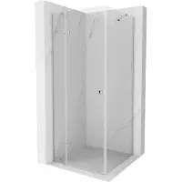 Mexen Roma cabine de douche avec porte battante 110 x 110 cm, Transparent, Chrome - 854-110-110-01-00
