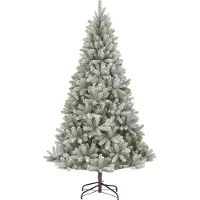 Black Box Trees Nagoya Arbre de Noël artificiel - H240 x Ø138 cm - Vert avec aspect givré