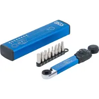 Bgs Clé dynamométrique sortie six pans creux 6,3 mm (1/4") 2 - 10 Nm avec jeu d'embouts 9 pces - 74295