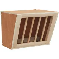 vidaXL Râtelier à foin pour lapins 25x18,5x20,5 cm Sapin massif