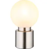 Globo Lighting Lampe de table en métal nickel mat, 1x E14