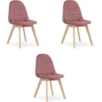 Leobert Ensemble de 3 chaises Valora BORA | Pack multi-places pour un aménagement flexible