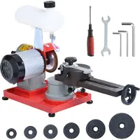 Vevor Affûteuse de lames de scie 370W Affûteuse de lames de scie circulaire 3600tr/min Affûteuse de lames de scie circulaire 80,01-698,5mm Affûteuse de lames de scie Max. 125 mm Meule d'affûtage