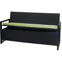 Mendler Poly-Rattan Banc 3 places -F39