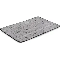 AIO Factory Tapis pour lit de chien 80x60 cm imperméable os noir
