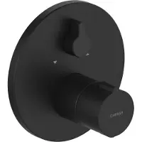 Hansa Set de montage final HANSAHOME Thermostat de bain/douche à encastrer, noir mat
