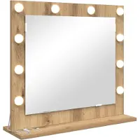 vidaXL Miroir de lavabo blanc 60 x 55 x 18 cm verre et bois plaqué