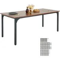 Vevor Table à manger rectangulaire 180 cm