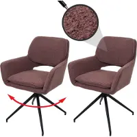 Mendler Chaise de salle à manger -N74 (lot de 2)