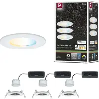 Paulmann Spots , Nova Coin Smart, dimmable, Blanc, Salon / séjour, Aluminium, Moderne