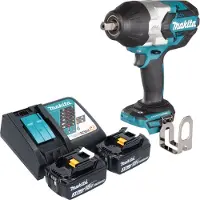 Makita DTW 1004 RF Clé à choc sans fil 18 V 1050 Nm 1/2" Brushless + 2x batterie 3,0 Ah + chargeur