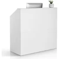 Vevor Réception Comptoir d'accueil Table de comptoir rectangulaire, comptoir d'accueil Comptoir deComptoir de caisse