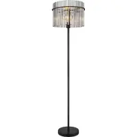 Globo Lampadaire métal noir mat, 1x E27