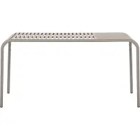 Hioshop Stella Table de jardin 150x90 cm, gris.