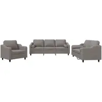 vidaXL Ensemble de canapés 3 pièces avec coussins Tissu Taupe