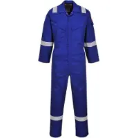 Portwest Combinaison AF73 Araflame Argent Bleu Royal Gr. 38
