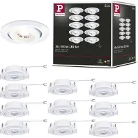 Paulmann LED à encastrer, set de 10, orientable