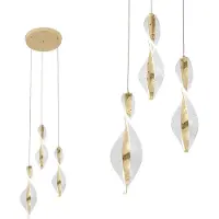 Toolight Lampe Suspendue Led G028-3CPR Gold