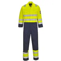 Portwest MV28 Warnschutz MODAFLAME Combinaison Jaune/Marine Gr. XXXL