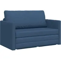 vidaXL Canapé-lit 110 cm Bleu Tissu