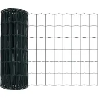 vidaXL Clôture Euro Vert 0,8 x 25 m fer revêtu de PVC