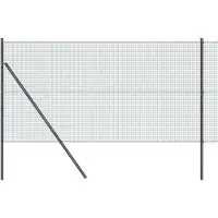 vidaXL Ground Fix Clôture en fil de fer soudé 25 x 1,4 m (L x H)