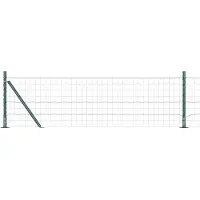 vidaXL Clôture Euro avec socle en béton, 50 x 0,4 m, en acier revêtu de PVC