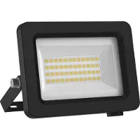 Osram Projecteur LED avec classe d'efficacité énergétique A, boîtier en aluminium noir, 10 W, 1750 lm, pour applications extérieures, design compact, poids léger, montage facile, LED non remplaçable
