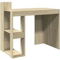 vidaXL Bureau Chêne Sonoma 103,5x56,5x94 cm Bois composite