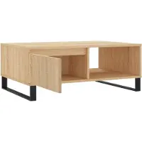 vidaXL Table basse chêne Sonoma 90x60x35 cm bois composite