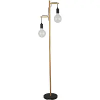 Searchlight Lampadaire bois Woody