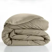 Douceur d'intérieur Housse de couette - - LINA - Coton - 260x240cm - Sable