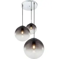 Globo Lampe pendante à 3 lampes Varus Chrome