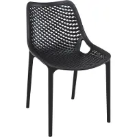 CLP Chaise de jardin Air : moderne, empilable et résistante aux intempéries, hauteur d'assise 44 cm, gris foncé