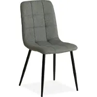 Homestyle4u Chaise Salle à Manger Gris Design Moderne Chaise de Cuisine Chaise pas Cher Fauteuil Rembourrée