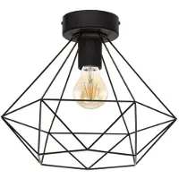 Eglo 43004 TARBES E27 Plafonnier Ø325 mm Noir