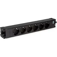 Bachmann Steckdosenleiste STEP BASE 6-fach, schwarz